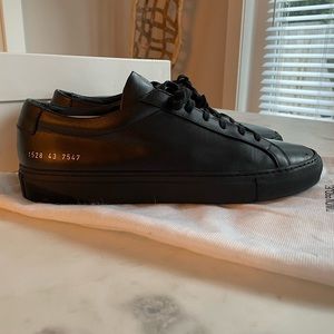 Common Projects Original Achilles Low Sneaker - Black - men’s UK 9